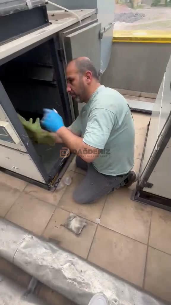 Çatı tipi klima santrali bakımı